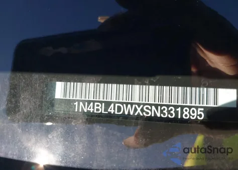 2025 Nissan Altima Sv Awd from USA, damaged, VIN 1N4BL4DWXSN331895